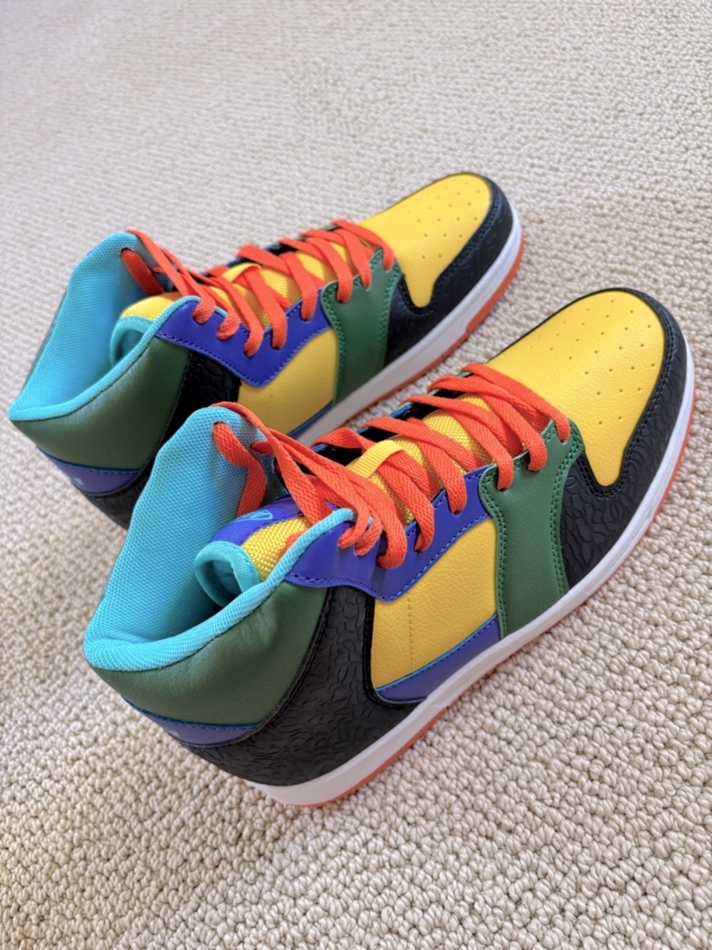 New AND 1 SLAM MID TPR - Multicolor Sneakers - Yellow, Green & Orange